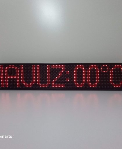 Temarts Led Havuz Saat 16x96